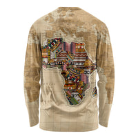 Personalized Africa On World Map Long Sleeve Shirt - Wonder Print Shop