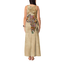 Personalized Africa On World Map Tank Maxi Dress - Wonder Print Shop
