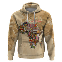 Personalized Africa On World Map Zip Hoodie - Wonder Print Shop