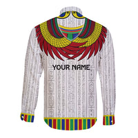 Egyptian Horus Long Sleeve Button Shirt Gods of Egypt - Wonder Print Shop