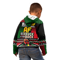 Black AF Professional AF But Will Knuck If You Kid Hoodie African Pride - Wonder Print Shop