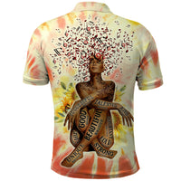 Black Queen Tie Dye Polo Shirt - Wonder Print Shop