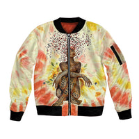 Black Queen Tie Dye Sleeve Zip Bomber Jacket - Wonder Print Shop