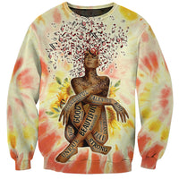 Black Queen Tie Dye Sweatshirt - Wonder Print Shop
