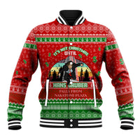 It's Not Christmas Unil Hans Gruber Falls From Nakatomi Plaza Baseball Jacket Xmas Eve 1988 - Wonder Print Shop