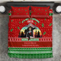 It's Not Christmas Unil Hans Gruber Falls From Nakatomi Plaza Bedding Set Xmas Eve 1988 - Wonder Print Shop