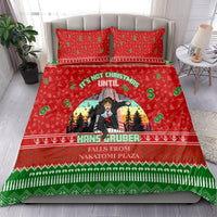 It's Not Christmas Unil Hans Gruber Falls From Nakatomi Plaza Bedding Set Xmas Eve 1988 - Wonder Print Shop