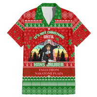 It's Not Christmas Unil Hans Gruber Falls From Nakatomi Plaza Family Matching Mermaid Dress and Hawaiian Shirt Xmas Eve 1988 - Wonder Print Shop