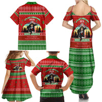 It's Not Christmas Unil Hans Gruber Falls From Nakatomi Plaza Family Matching Summer Maxi Dress and Hawaiian Shirt Xmas Eve 1988 - Wonder Print Shop