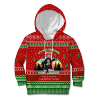 It's Not Christmas Unil Hans Gruber Falls From Nakatomi Plaza Kid Hoodie Xmas Eve 1988 - Wonder Print Shop