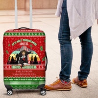 It's Not Christmas Unil Hans Gruber Falls From Nakatomi Plaza Luggage Cover Xmas Eve 1988 - Wonder Print Shop