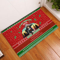 It's Not Christmas Unil Hans Gruber Falls From Nakatomi Plaza Rubber Doormat Xmas Eve 1988 - Wonder Print Shop