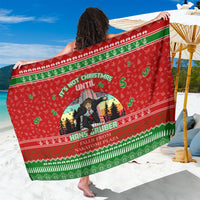 It's Not Christmas Unil Hans Gruber Falls From Nakatomi Plaza Sarong Xmas Eve 1988 - Wonder Print Shop