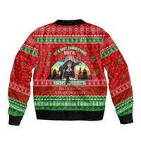 It's Not Christmas Unil Hans Gruber Falls From Nakatomi Plaza Sleeve Zip Bomber Jacket Xmas Eve 1988 - Wonder Print Shop