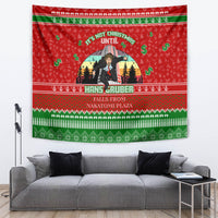 It's Not Christmas Unil Hans Gruber Falls From Nakatomi Plaza Tapestry Xmas Eve 1988 - Wonder Print Shop