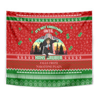 It's Not Christmas Unil Hans Gruber Falls From Nakatomi Plaza Tapestry Xmas Eve 1988 - Wonder Print Shop