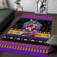 Nakatomi Plaza Christmas Party 1988 Area Rug DJ Santa Claus - Wonder Print Shop