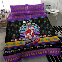 Nakatomi Plaza Christmas Party 1988 Bedding Set DJ Santa Claus - Wonder Print Shop