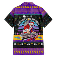 Nakatomi Plaza Christmas Party 1988 Family Matching Off Shoulder Maxi Dress and Hawaiian Shirt DJ Santa Claus - Wonder Print Shop