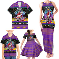 Nakatomi Plaza Christmas Party 1988 Family Matching Tank Maxi Dress and Hawaiian Shirt DJ Santa Claus - Wonder Print Shop
