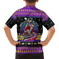 Nakatomi Plaza Christmas Party 1988 Kid Hawaiian Shirt DJ Santa Claus - Wonder Print Shop