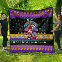 Nakatomi Plaza Christmas Party 1988 Quilt DJ Santa Claus - Wonder Print Shop