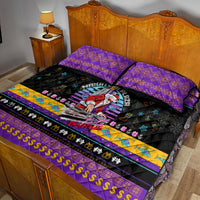 Nakatomi Plaza Christmas Party 1988 Quilt Bed Set DJ Santa Claus - Wonder Print Shop