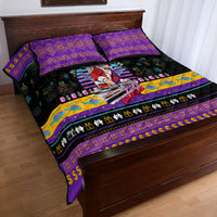 Nakatomi Plaza Christmas Party 1988 Quilt Bed Set DJ Santa Claus - Wonder Print Shop