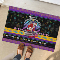 Nakatomi Plaza Christmas Party 1988 Rubber Doormat DJ Santa Claus - Wonder Print Shop