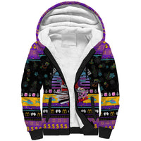 Nakatomi Plaza Christmas Party 1988 Sherpa Hoodie DJ Santa Claus - Wonder Print Shop