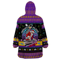 Nakatomi Plaza Christmas Party 1988 Wearable Blanket Hoodie DJ Santa Claus - Wonder Print Shop