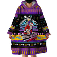 Nakatomi Plaza Christmas Party 1988 Wearable Blanket Hoodie DJ Santa Claus - Wonder Print Shop