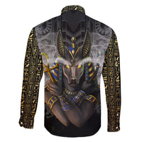 Anubis Family Matching Summer Maxi Dress and Hawaiian Shirt Egypt Pattern Black - Wonder Print Shop