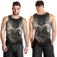 Anubis Men Tank Top Egypt Pattern Black - Wonder Print Shop