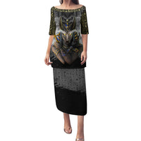 Anubis Puletasi Egypt Pattern Black - Wonder Print Shop