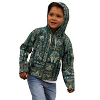 Egyptian Hieroglyphs And Deities Kid Hoodie - Wonder Print Shop