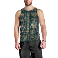 Egyptian Hieroglyphs And Deities Men Tank Top - Wonder Print Shop