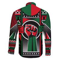 Power Fist And Patterns In Pan African Family Matching Long Sleeve Bodycon Dress and Hawaiian Shirt - Wonder Print Shop