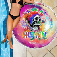 We Are All Human LGBT Beach Blanket Skull Tie Dye - Wonder Print Shop