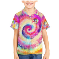 We Are All Human LGBT Family Matching Mermaid Dress and Hawaiian Shirt Skull Tie Dye - Wonder Print Shop