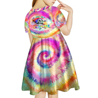 We Are All Human LGBT Kid Short Sleeve Dress Skull Tie Dye - Wonder Print Shop