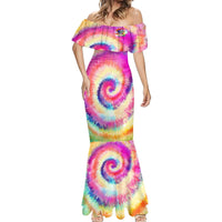 We Are All Human LGBT Mermaid Dress Skull Tie Dye - Wonder Print Shop