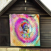 We Are All Human LGBT Quilt Skull Tie Dye - Wonder Print Shop