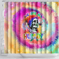 we-are-all-human-lgbt-shower-curtain-skull-tie-dye