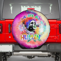 We Are All Human LGBT Spare Tire Cover Skull Tie Dye - Wonder Print Shop