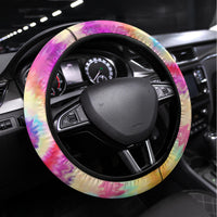 We Are All Human LGBT Steering Wheel Cover Skull Tie Dye - Wonder Print Shop