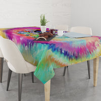 We Are All Human LGBT Tablecloth Skull Tie Dye - Wonder Print Shop