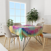 We Are All Human LGBT Tablecloth Skull Tie Dye - Wonder Print Shop