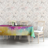 We Are All Human LGBT Tablecloth Skull Tie Dye - Wonder Print Shop