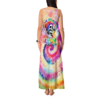 We Are All Human LGBT Tank Maxi Dress Skull Tie Dye - Wonder Print Shop